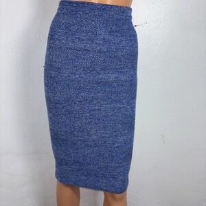 Alice + Olivia‎ Solange Blue Knit Pencil Skirt Size XS